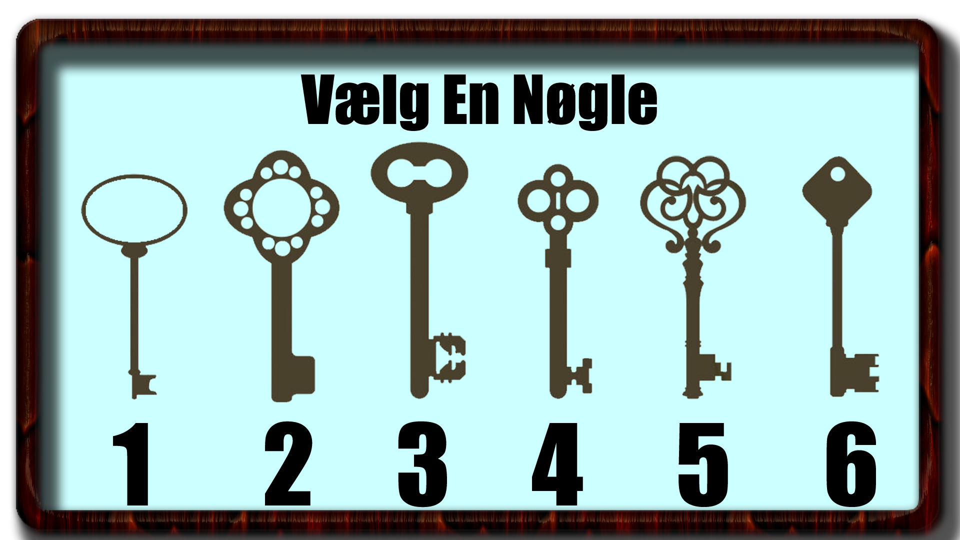 Personlighedstest - vælg 1 nøgle