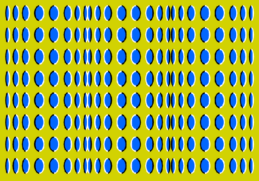 Et billede der bevæger sig selv - optiske illusioner der snyder din hjerne
