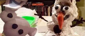 Olaf - forfærdelig disney kage