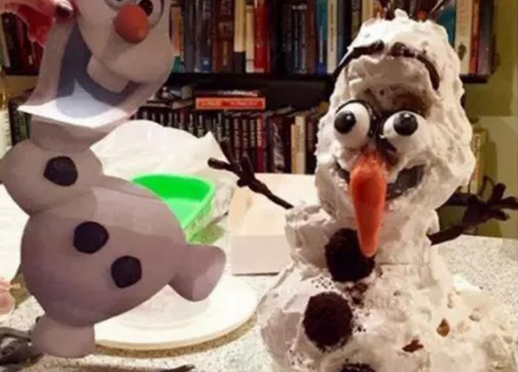 Olaf - forfærdelig disney kage